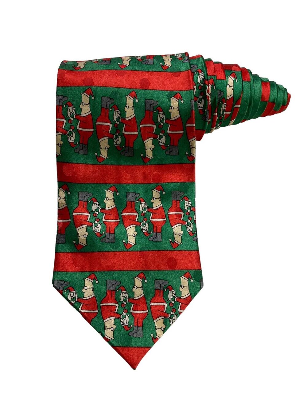Softwear Dilbert Dogbert Christmas Holiday Cartoon Novelty Necktie 100% Silk